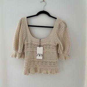 NWT Zara Knit Top